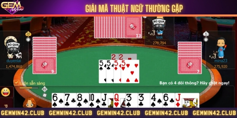 Thuật ngữ nhất định sẽ gặp trong tiến lên miền Nam